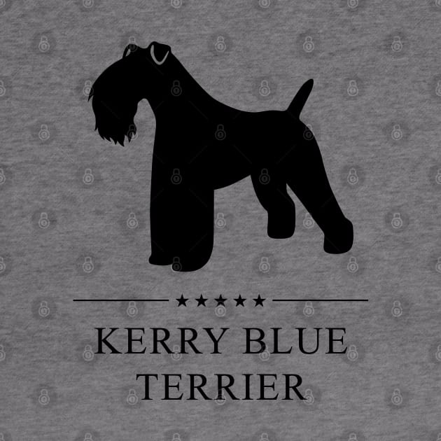 Kerry Blue Terrier Black Silhouette by millersye